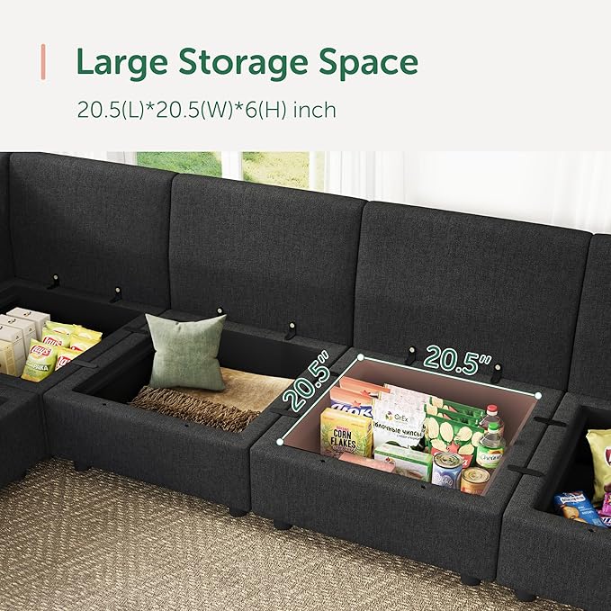 HONBAY Modular Sectional Sofa - Image 7