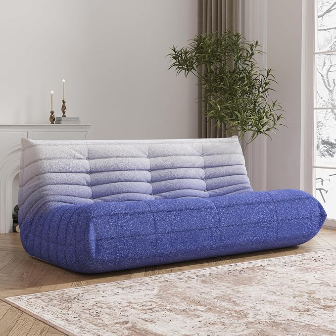 YVDNHP Big Bean Bag Chairs for Adults, 3 Seater Large Bean Bag Sofa, Fireside by Unknown