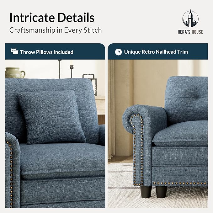 HERA'S HOUSE 3 Pieces Modular Sectional Sofa Sets, Oversized Couch Set - Image 7