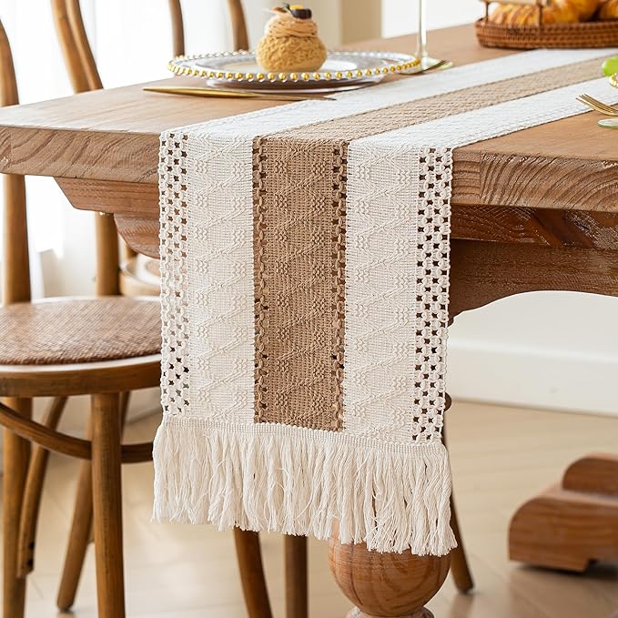 FEXIA Boho Table Runner for Summer Home Coffee Decor - Image 6