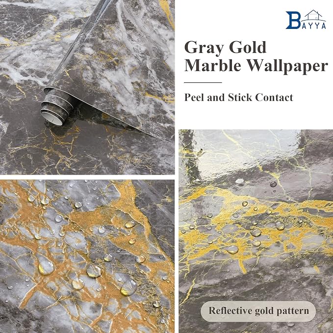 BAYYA Golssy Marble Contact Paper - Image 7