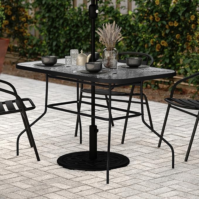 Flash Furniture Tory Rectangle Patio Table - Image 2