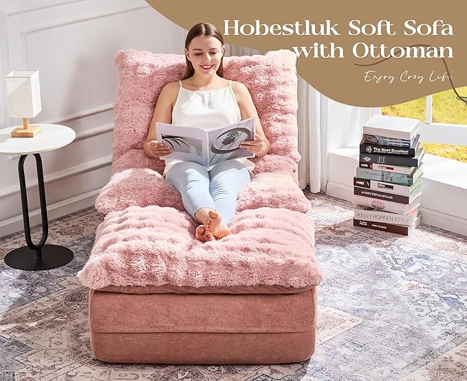 Hobestluk Sofa Couch Foam Sofa for Small Spaces Comfy Sofas - Image 3