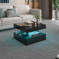 HedoAjim Small Black Led Coffee Table by HedoAjim