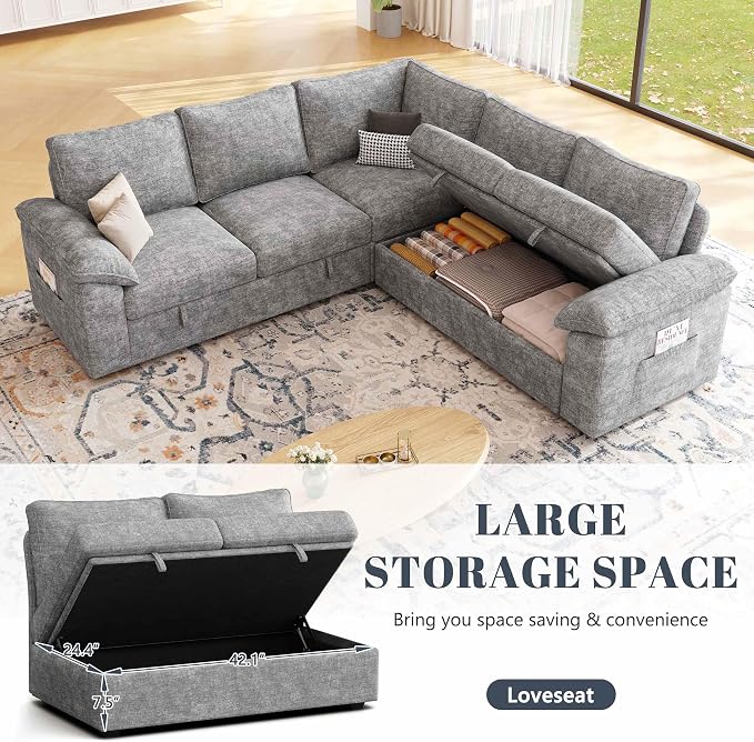 85 Inch Modular Sectional Sofa - Image 4