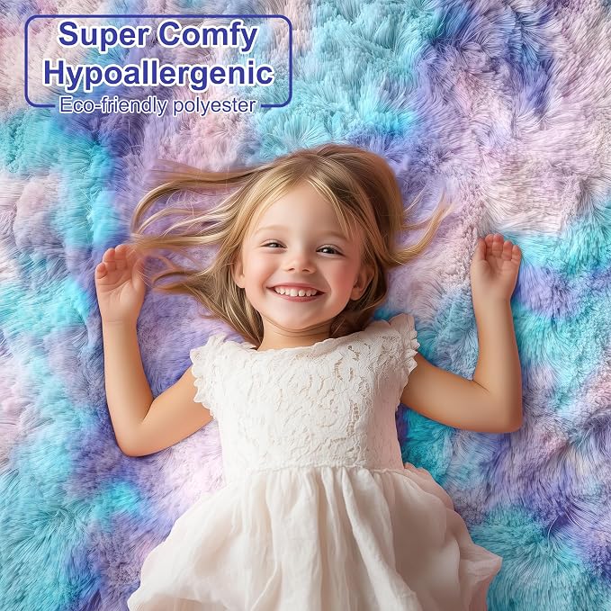 PAGISOFE Adorable Furry Rainbow Rugs - Image 9