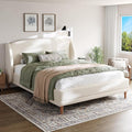 Christopher Knight Home Hazel Queen Size Bed Frame, Upholstered Platform Bed by ChristopherKnightHome