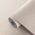 Beige Textured Contact Paper Grasscloth Wallpaper Peel and Stick Linen Self by Akywall