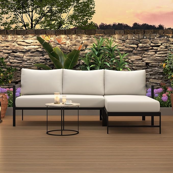 VilroCaz Outdoor L-Shaped Sectional Sofa - Image 2