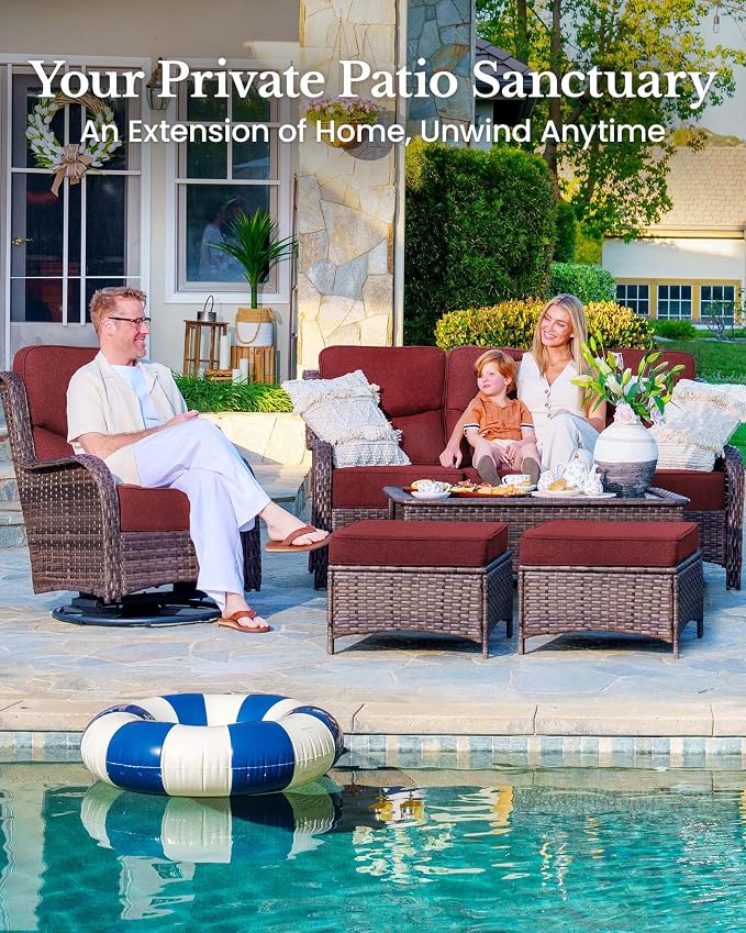 HILLGA 6-Piece Luxury Patio Furniture Set - Image 3