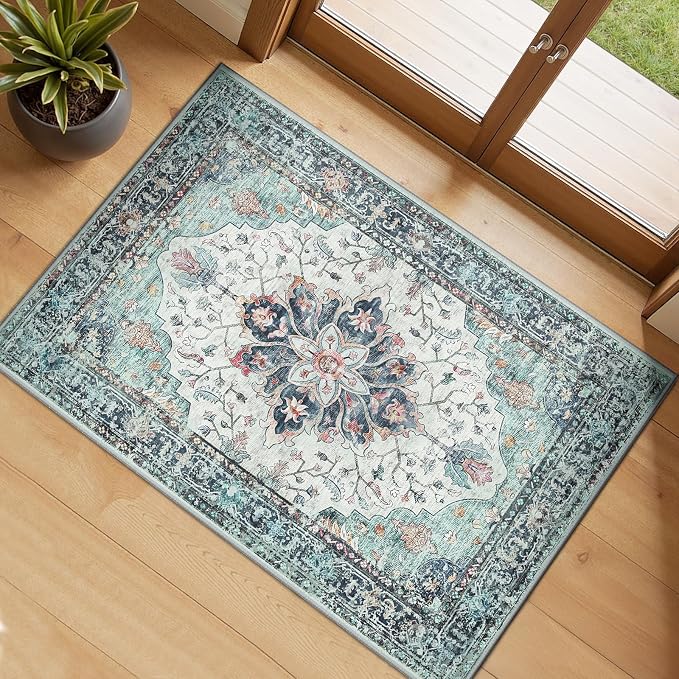 RELEANY Area Rugs 2'x3' Kitchen Rugs Entry Rug Small Rugs by RELEANY
