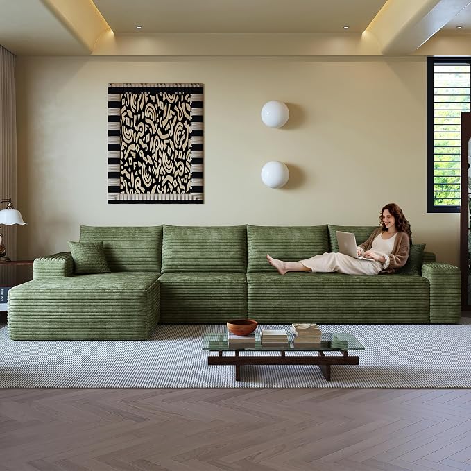 AUGOP 136" Sectional Couches for Living Room Modern Modular Sofa by AUGOP