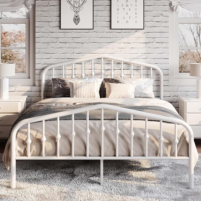 SHA CERLIN Full Size Metal Platform Bed Frame - Image 4
