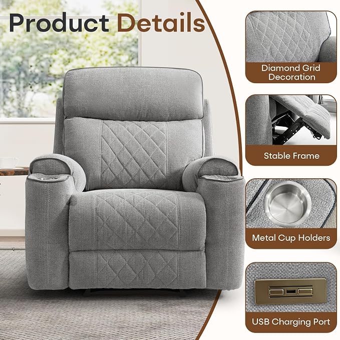 HAOMARKETS 2-Piece Power Recliner Sofa Set - Image 4