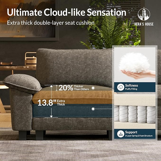 HERA'S HOUSE 158" Modular Sectional Sofa, Oversized U Shaped Couches - Image 6