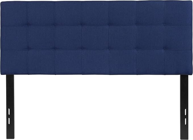 Flash Furniture Bedford Tufted Upholstered Full Size Headboard in Navy Fabric - Image 8