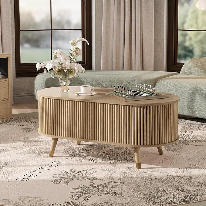 42.5" Oval Lift Top Coffee Table - Image 6