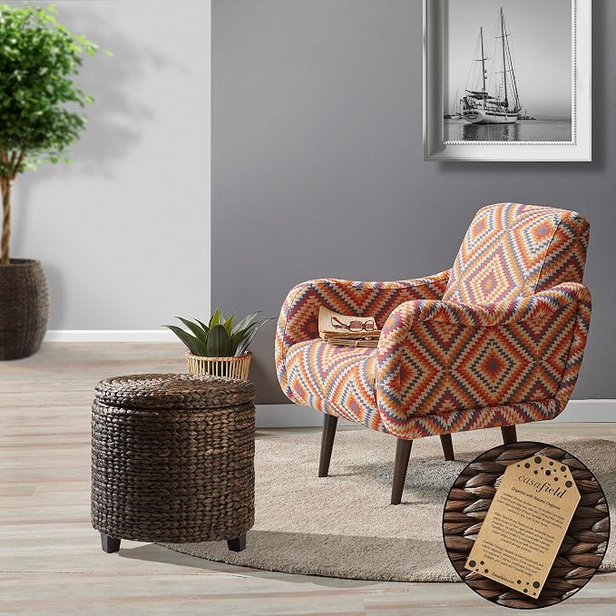 Casafield 17" Round Storage Ottoman - Image 2