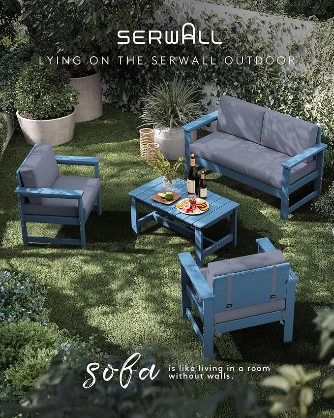 SERWALL 2 Pieces Single Cushioned Lounge Chair - Image 5