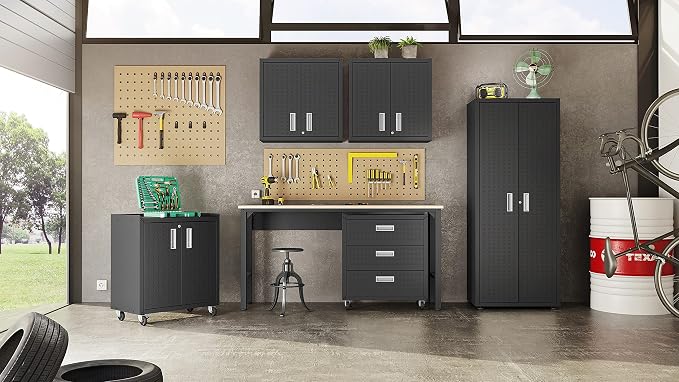 Manhattan Comfort Fortress Rolling Garage Storage Cabinet - Image 8