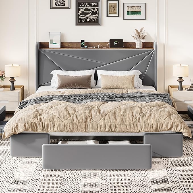 SHA CERLIN King Size Bed Frame - Image 3