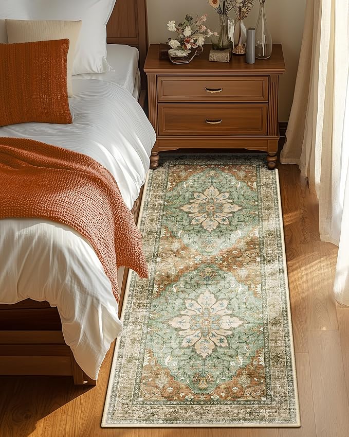 RELEANY Area Rugs 2'x6' Runner Rug Non Slip Washable - Image 2