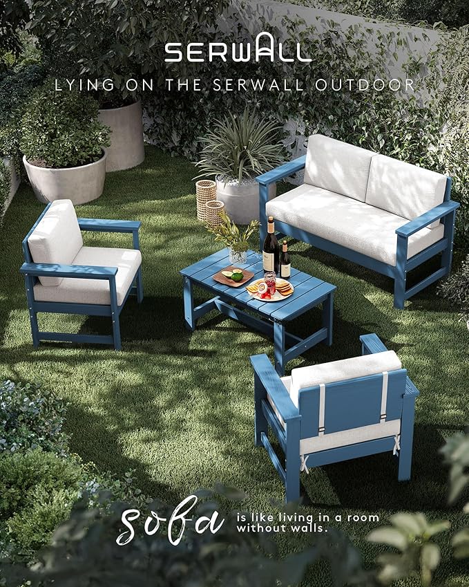 SERWALL 2 Pieces Single Cushioned Lounge Chair - Image 5