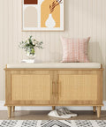 Akxomel Rattan Shoe Storage Bench by Akxomel