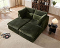77" Oversized Corduroy Couch Modular Sectional Sofa, Washable Cloud Couch by CHICHOUSE