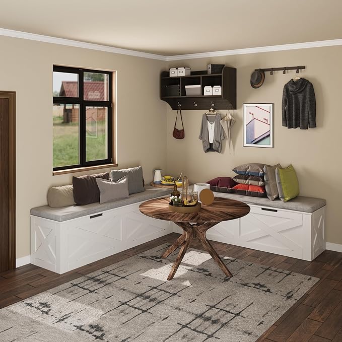 Bobve L-Shape Storage Bench - Image 4