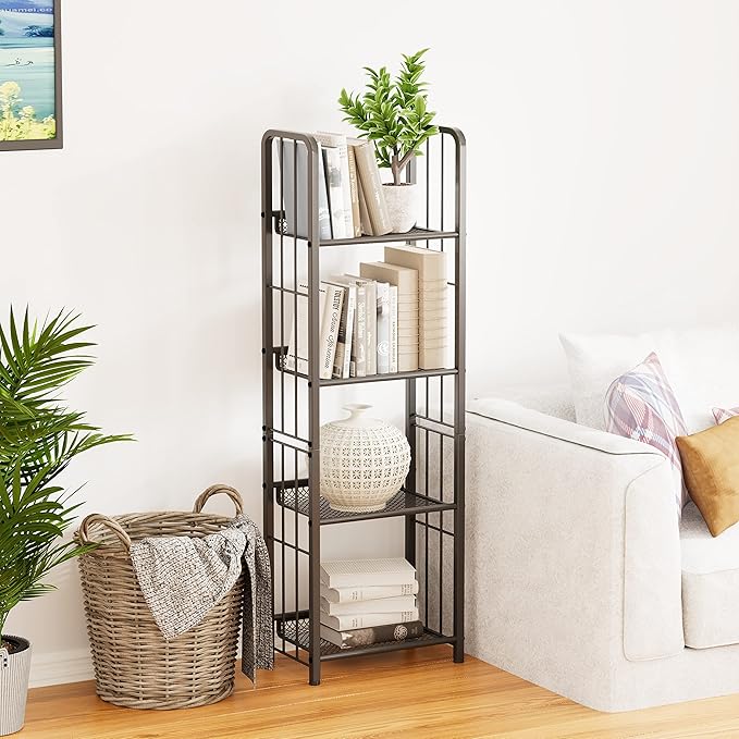 Bookshelf Vertical Storage Freestanding Storage Stand - Image 4