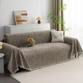 MYSKY HOME Couch Covers for 2 Cushion Couch Sofa, Chenille L Shape Sectional by MYSKYHOME