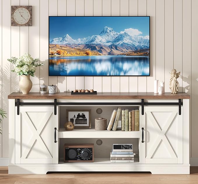 AMERLIFE 66" Farmhouse TV Stand - Image 5