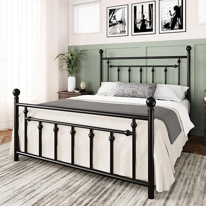Allewie 14 Inch Full Size Metal Platform Bed Frame - Image 3