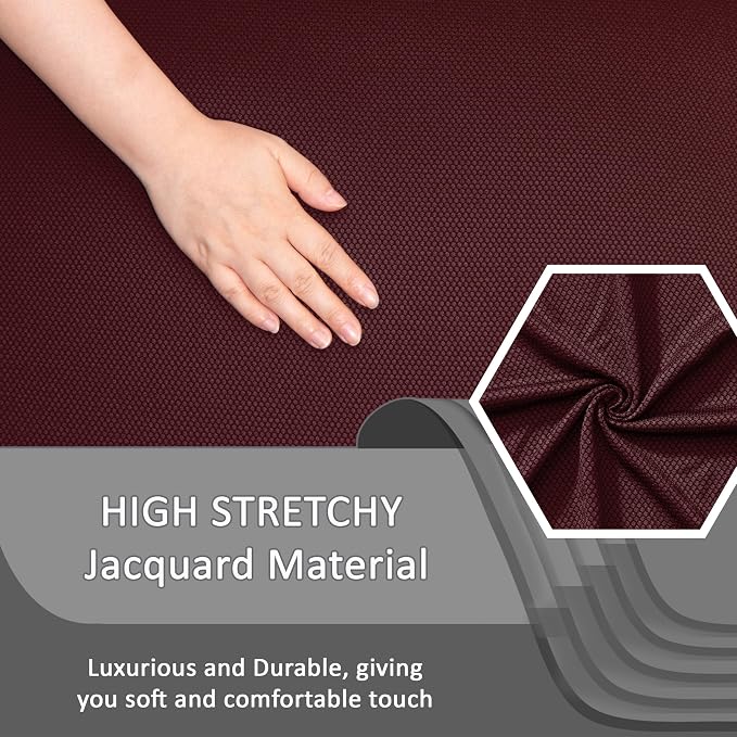 ULTICOR 8-Pieces Recliner Sofa Covers, Yarn Dyed Stretch Reclining Couch Covers - Image 2