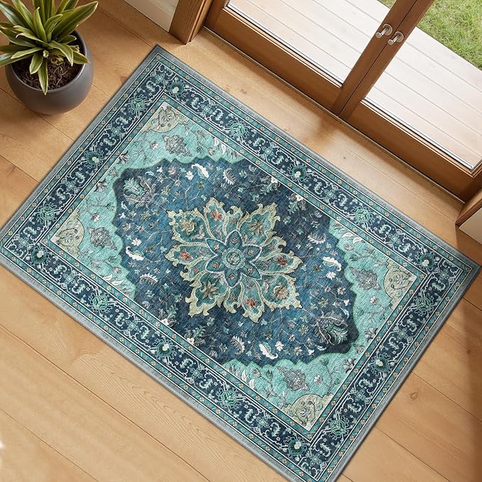 RELEANY Area Rugs 2'x3' Kitchen Rugs Entry Rug Small Rugs by RELEANY