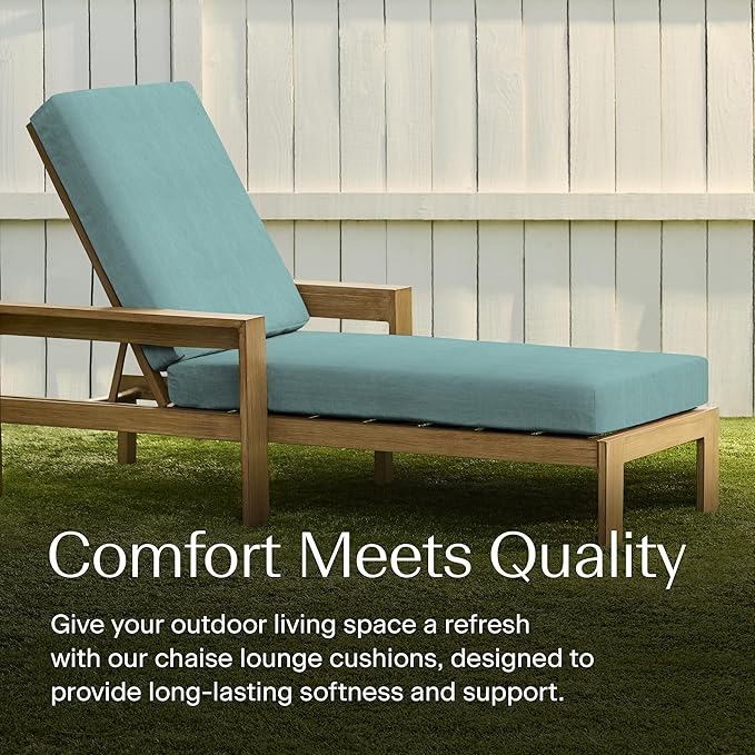 Honeycomb Outdoor Chaise Lounge Cushion - Image 3