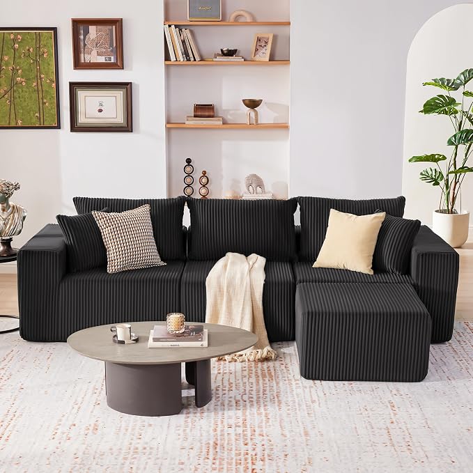 Weture 107.4" Cloud Couch Sectional, Modular Sofa - Image 2
