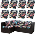 Outdoor Cushion Covers Set, Replacement by SUKAIKEQA