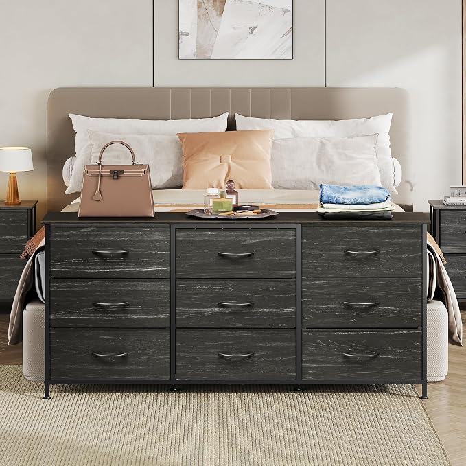 WLIVE 54''W Dresser for Bedroom, 65 inch TV, Wide Chest of Drawers - Image 2
