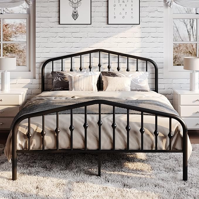 SHA CERLIN Full Size Metal Platform Bed Frame - Image 4