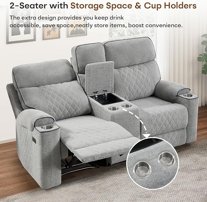 HAOMARKETS 3-Piece Power Recliner Sofa Set - Image 5