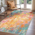 RELEANY Washable Area Rugs 3'x5' Non-Slip Modern Abstract Soft by RELEANY