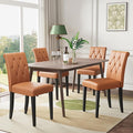 Welzona Upholstered Dining Chairs Set of 4, Button Tufted Parsons Dining Chair by WelzonaDirect