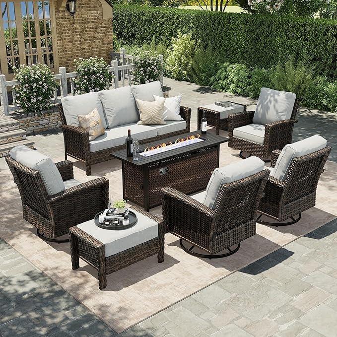HERA'S HOUSE 8-Piece Outdoor Furniture Set by HERASHOUSE