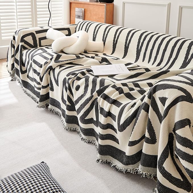 VClife Bohemian Sofa Cover for Couch, Washable 3-Seaters Couch Cover for Dog - Image 6