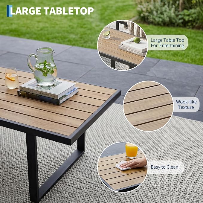 4-Piece Outdoor Patio Furniture Set, Conversation Sofa Set - Image 3