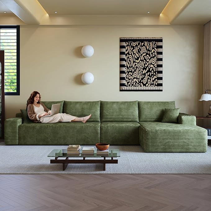 136" Sectional Couches for Living Room Cloud Couch Sofa - Image 7