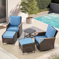 MELLCOM Patio Furniture Set, Weather Resistant Olefin Fabric by MELLCOM