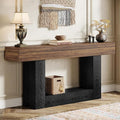 Tribesigns 63" Console Table, Farmhouse 2-Tier Entryway Table by Tribesigns